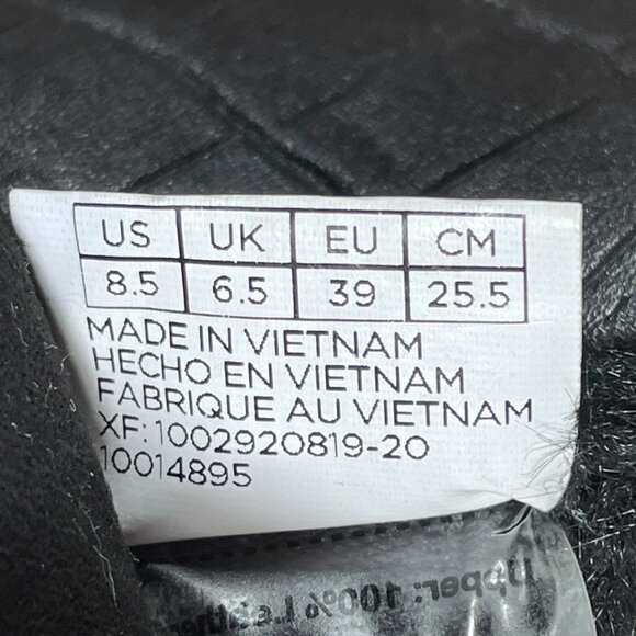 Toms Paxton Womens Size 8.5 Shoes Black Croc Embossed Leather Faux Fur Sneaker - Picture 13 of 13